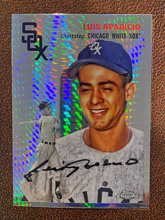 Luis Aparicio - 2023 Topps Chrome Platinum Anniversary - Prism Refractor - White Sox