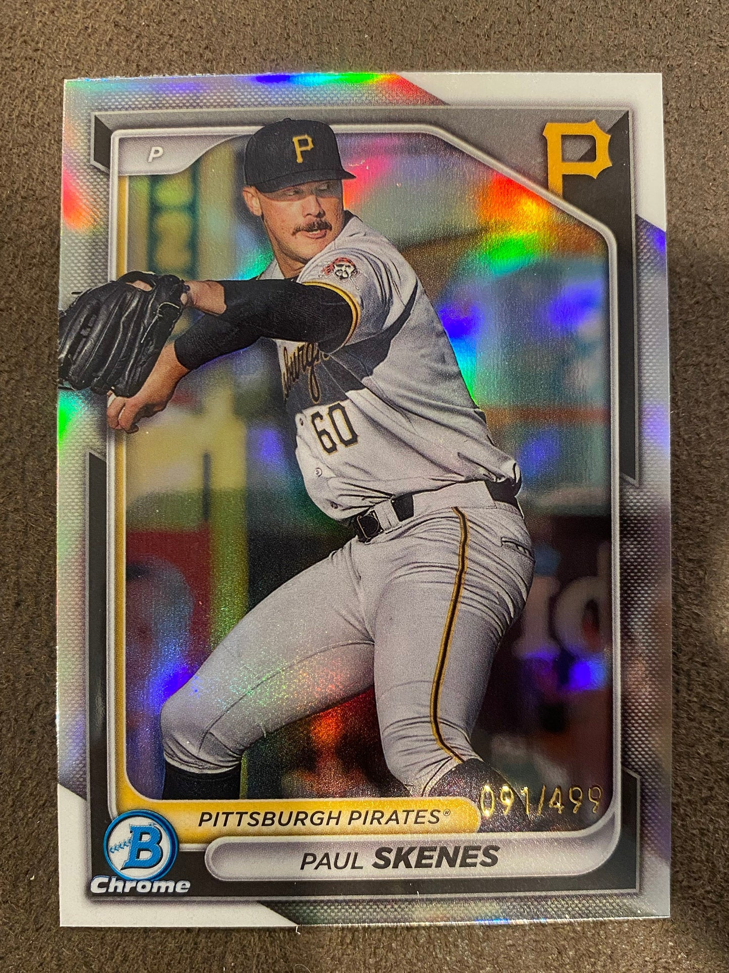 Paul Skenes - 2024 Bowman - Chrome Refractor /499 - Pirates