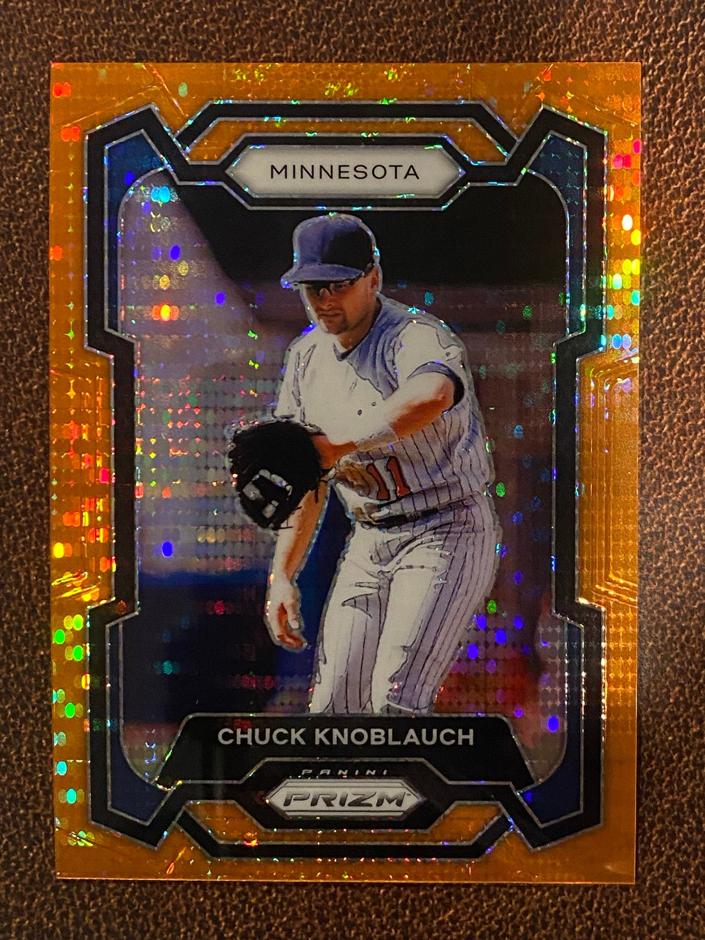 Chuck Knoblauch - 2024 Panini Prizm - Orange Pulsar /399 - Twins