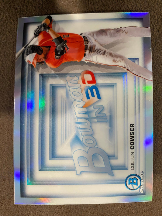 Colton Cowser - 2022 Bowman - Bowman in 3D Refractor - Orioles