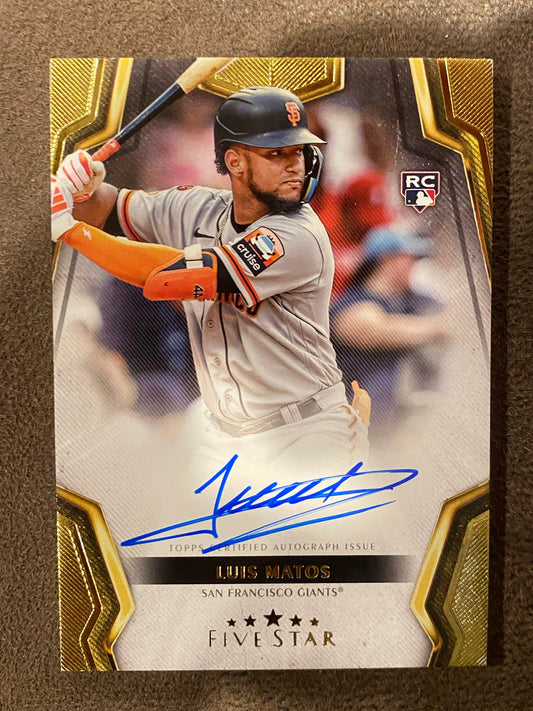 Luis Matos - 2024 Topps Five Star - Rookie Auto - Giants