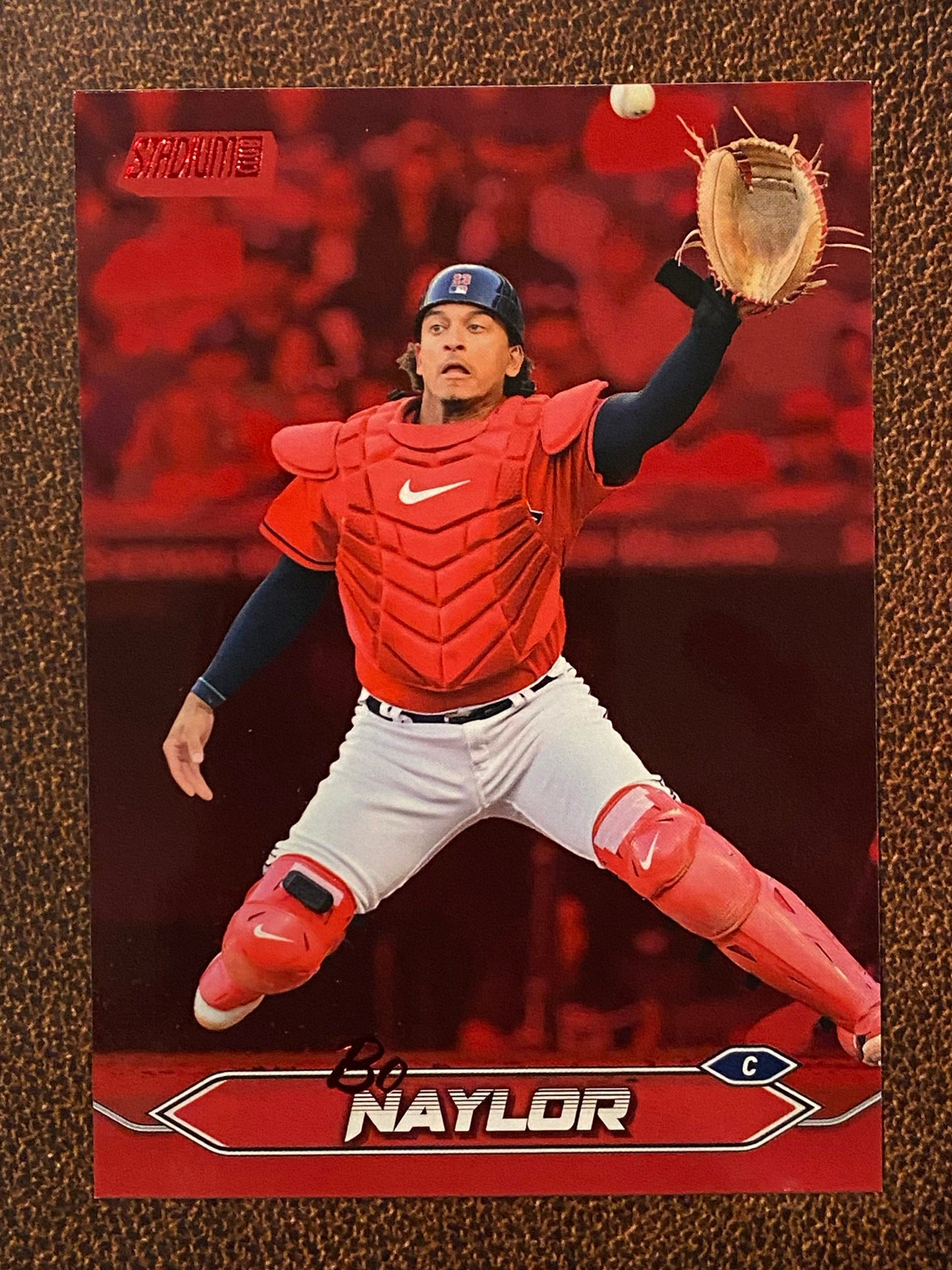 Bo Naylor - 2024 Topps Stadium Club - Red Foil - Guardians