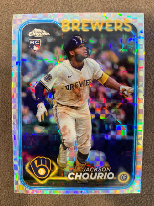 Jackson Chourio - 2024 Topps Chrome Update - XFractor - Brewers