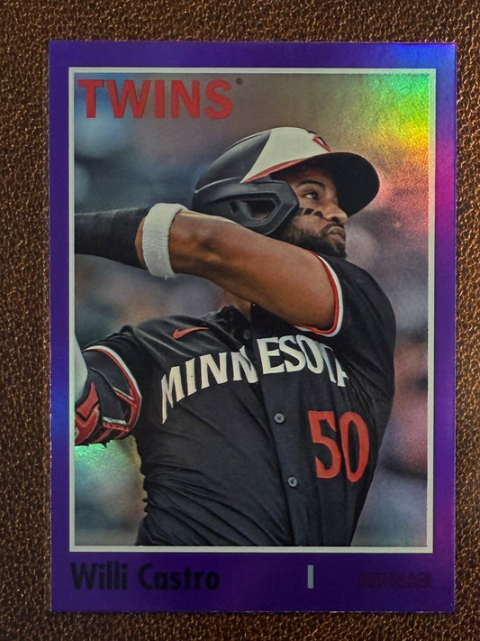 Willi Castro - 2024 Topps Archives - Purple Foil - Twins