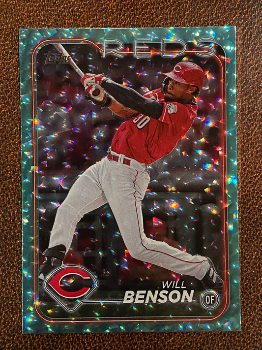 Will Benson - 2024 Topps Series 2 - Aqua /399 - Reds