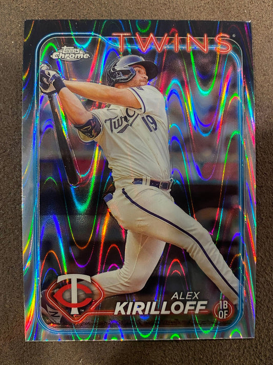 Alex Kirilloff - 2024 Topps Chrome - Raywave Refractor - Twins