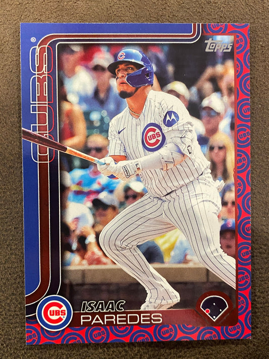 Isaac Paredes - 2025 Topps Series 1 - Team Border Parallel SSP - Cubs