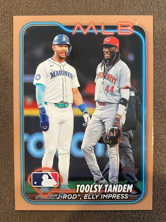 Julio Rodriguez / Elly De La Cruz - 2024 Topps Update - Gold /2024 - Reds