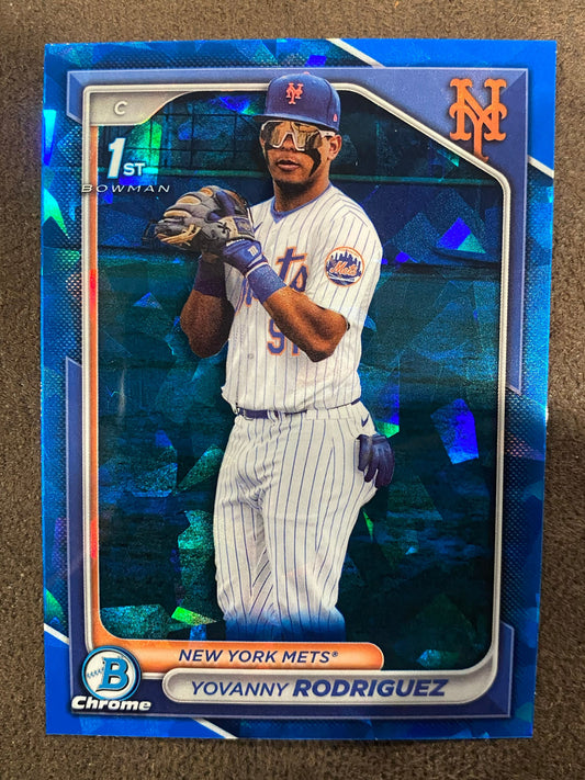 Yovanny Rodriguez - 2024 Bowman Chrome - 1st Sapphire - Mets