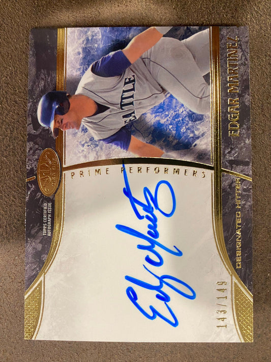 Edgar Martinez - 2016 Tier One - Auto /149 - Mariners