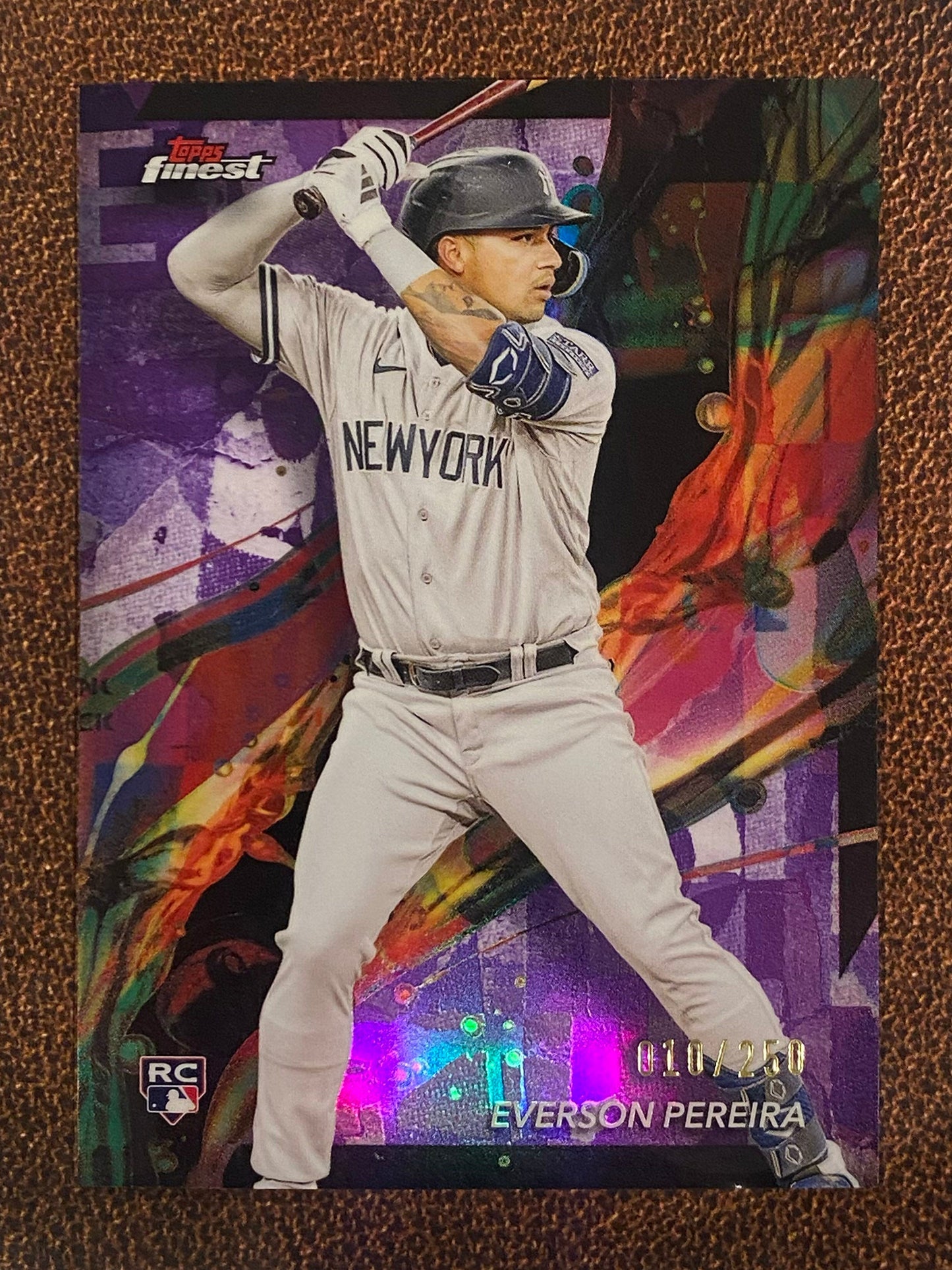 Everson Pereira - 2024 Topps Finest - Common Purple /250 - Yankees