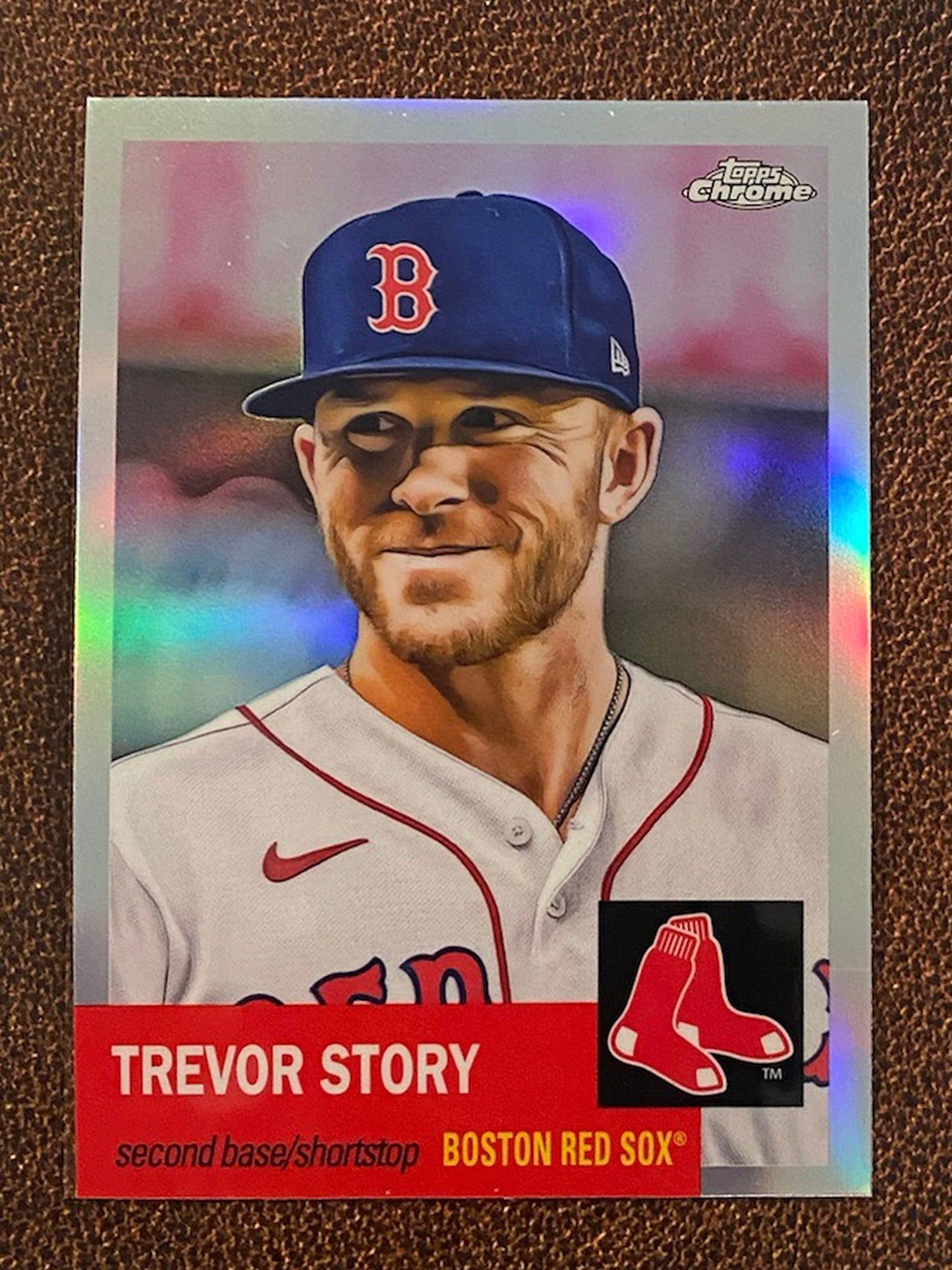Trevor Story - 2022 Topps Chrome Platinum Anniversary - Refractor - Red Sox