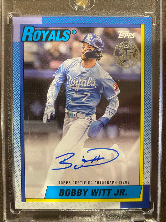 Bobby Witt Jr. - 2025 Topps Series 1 - 1990 AUTO - Royals