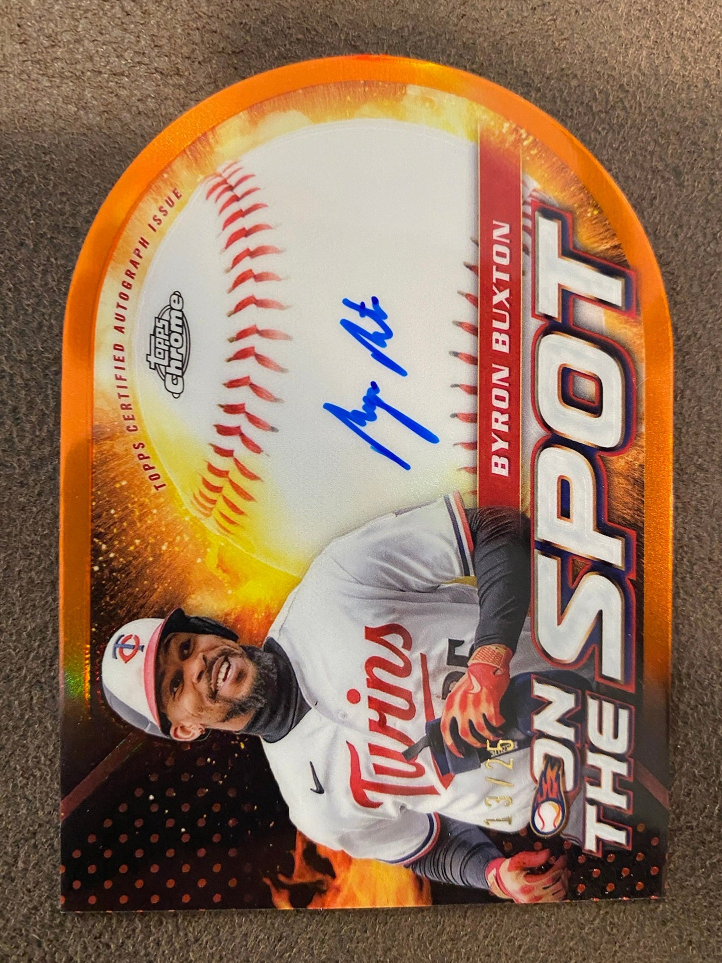 Byron Buxton - 2024 Topps Chrome - On the Spot Die Cut AUTO /25 - Twins