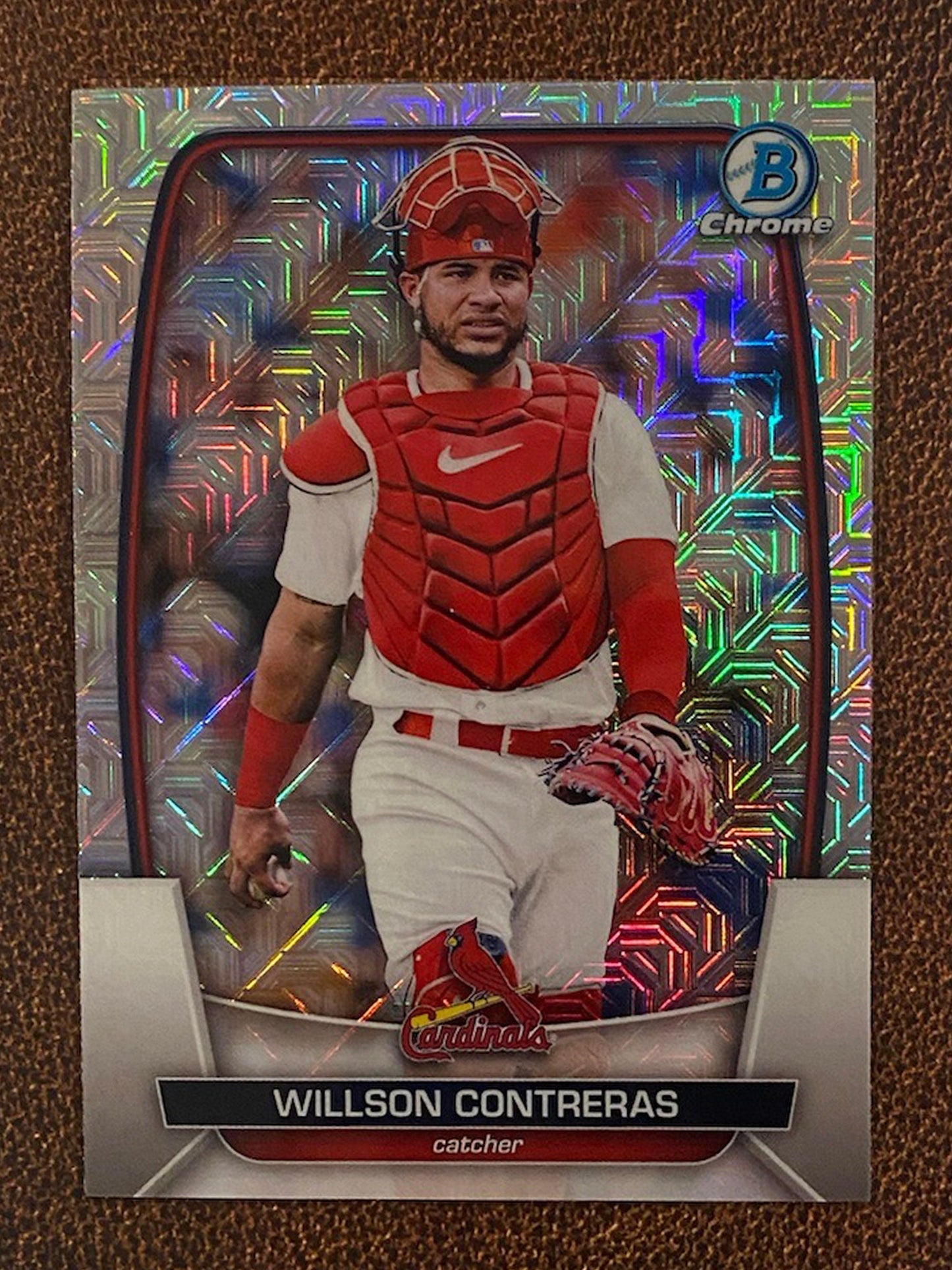 Willson Contreras - 2023 Bowman Chrome - Mega Box Mojo Refractor - Cardinals