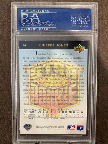 Chipper Jones - 1993 Upper Deck - Rookie Card PSA 9 - Braves