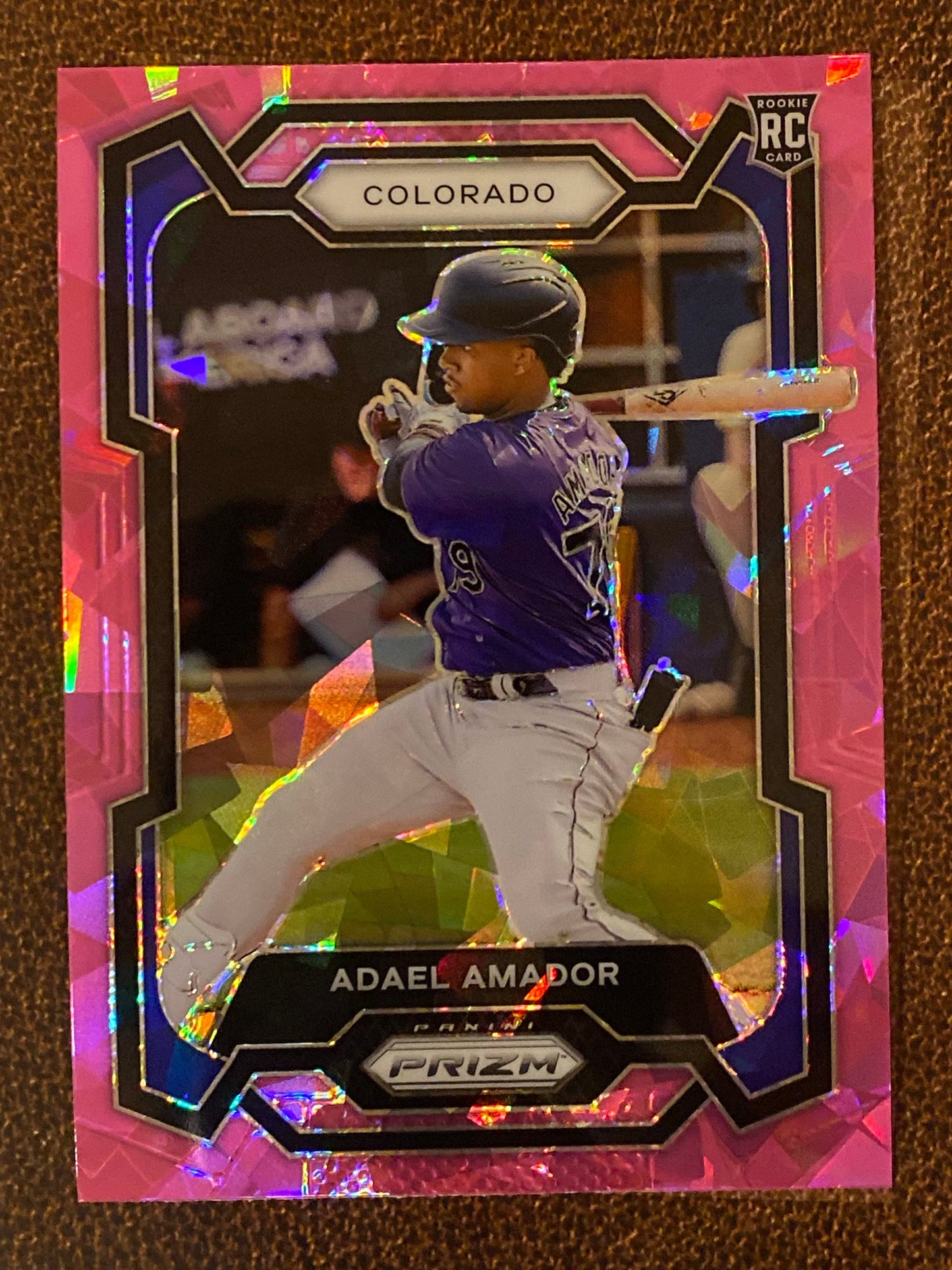 Adael Amador - 2024 Panini Prizm - Pink Ice Mega - Rockies