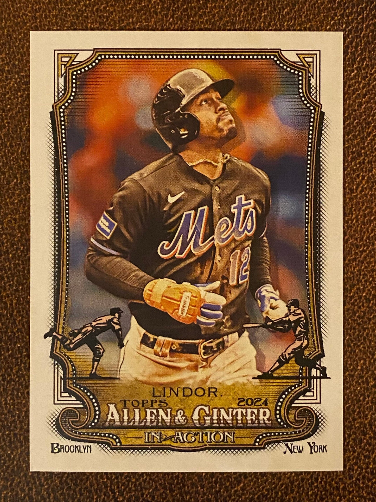 Franciso Lindor - 2024 Allen & Ginter - In Action SP - Mets