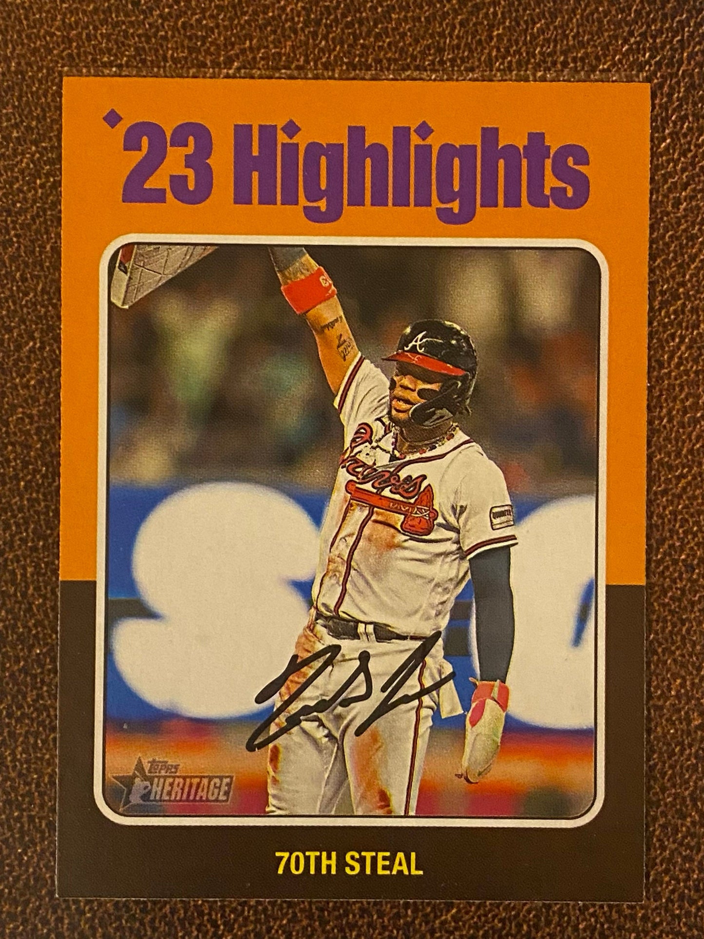 Ronald Acuna Jr. - 2024 Topps Heritage - Low Number Short Prints - Braves
