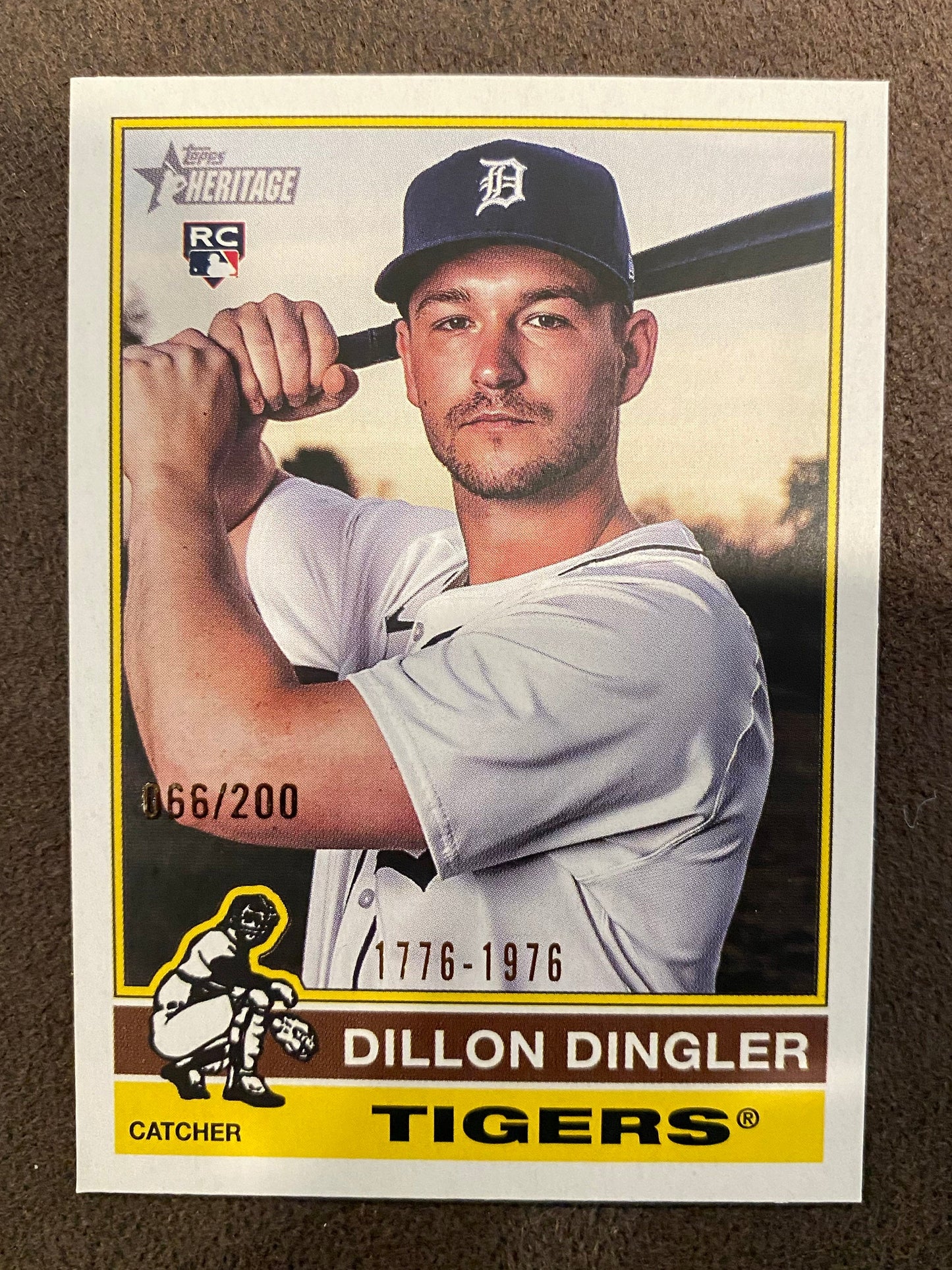 Dillon Dingler - 2025 Topps Heritage - Bicentenial /200 - Tigers