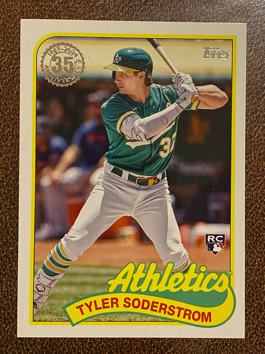Tyler Soderstrom - 2024 Topps Series1 - 1989 Inserts - Athletics