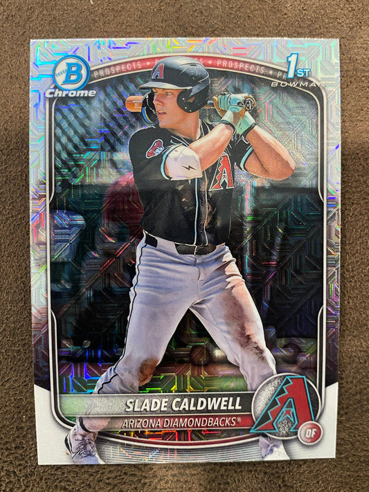 Slade Caldwell - 2025 Topps Heritage - 1st Mojo Refractor - Diamondbacks