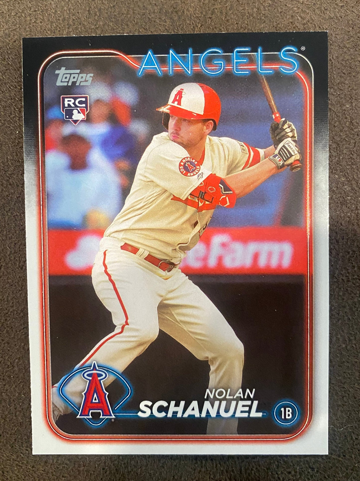 Nolan Schanuel - 2024 Topps Series 1 - Rookie base card - Angels