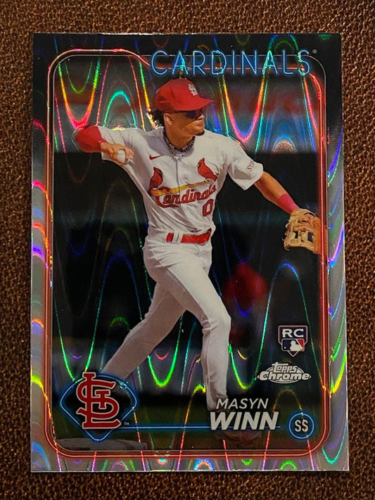 Masyn Winn - 2024 Topps Chrome - Rookie Raywave - Cardinals