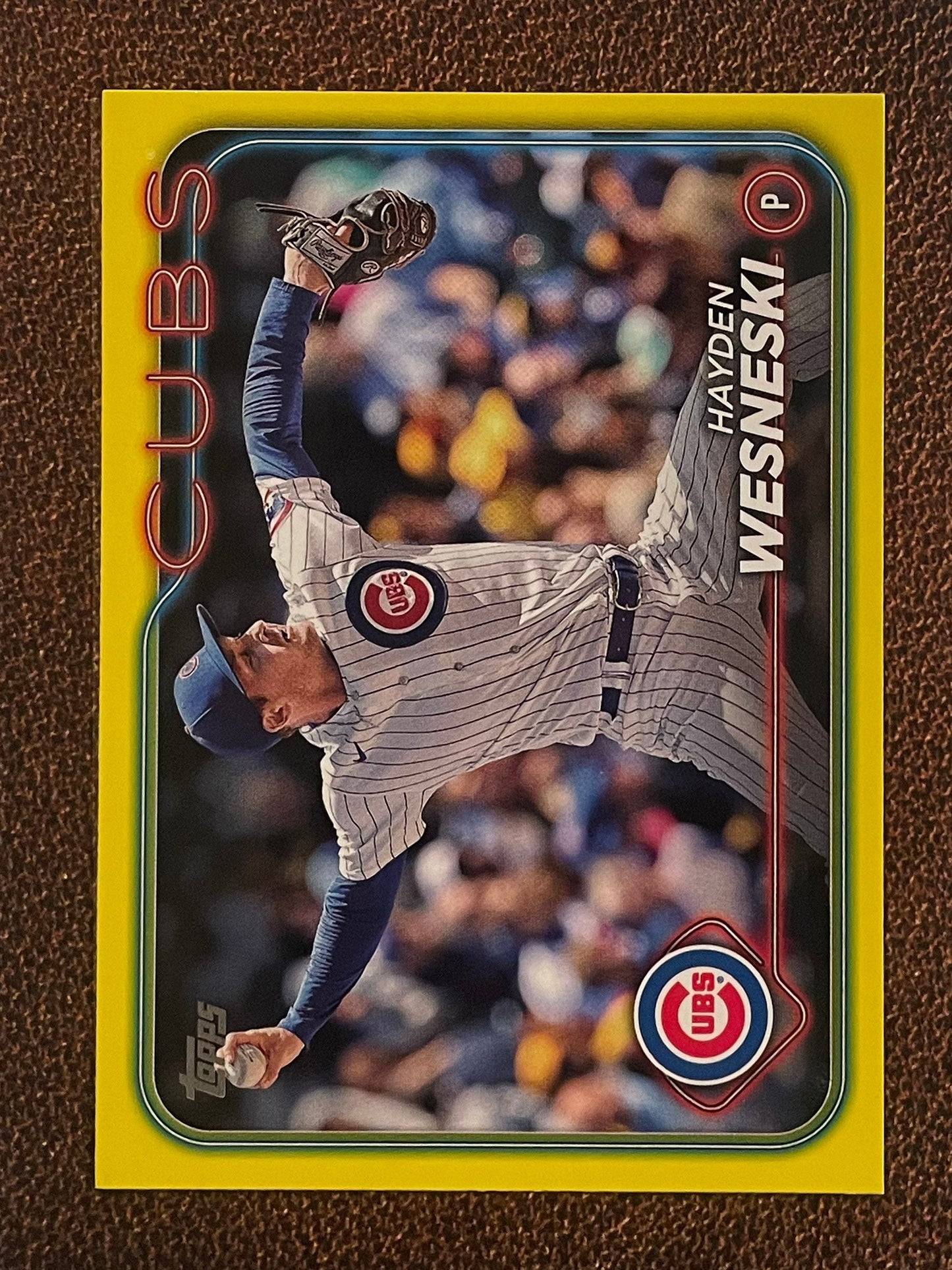 Hayden Wesneski - 2024 Topps Series 1 - Yellow Parallel - Cubs