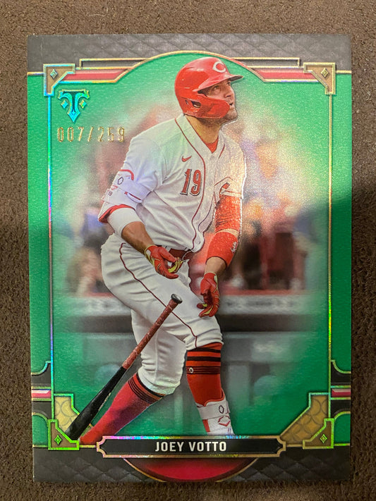 Joey Votto - 2022 Topps Triple Threads - Emerald /259 - Reds