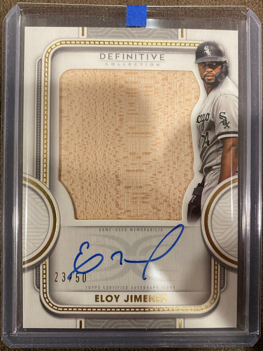 Eloy Jimenez - 2022 Topps Definitive Collection - RELIC AUTO/50 - White Sox