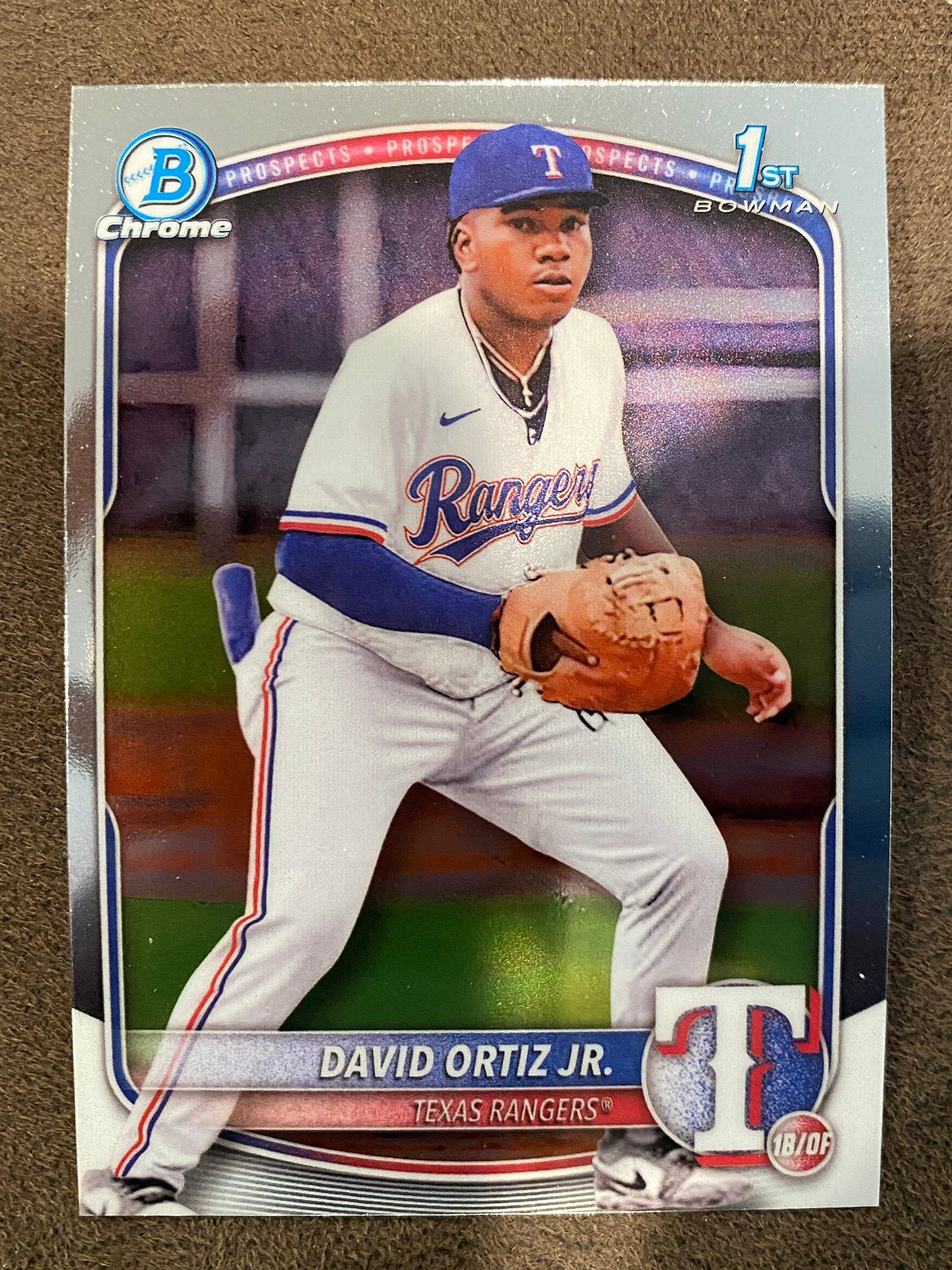David Ortiz Jr. - 2025 Bowman - 1st Chrome - Rangers