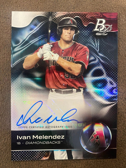 Ivan Melendez - 2023 Bowman Platinum - AUTO - Diamondbacks