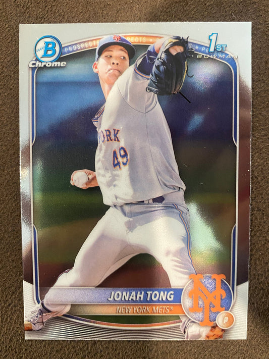 Jonah Tong - 2025 Bowman - 1st Chrome - Mets