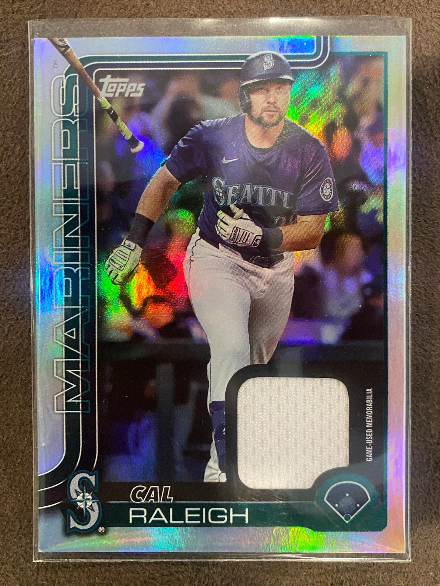 Cal Raleigh - 2025 Topps Series 2 - Real One Foil RELIC - Mariners