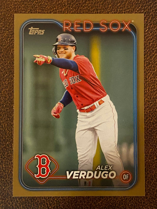 Alex Verdugo - 2024 Topps Series 1 - Gold /2024 - Red Sox