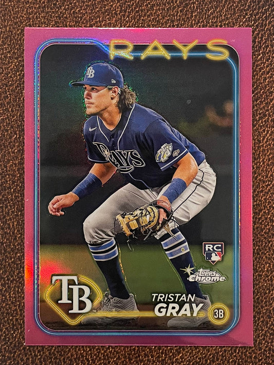 Tristan Gray - 2024 Topps Chrome - Pink Refractor - Rays