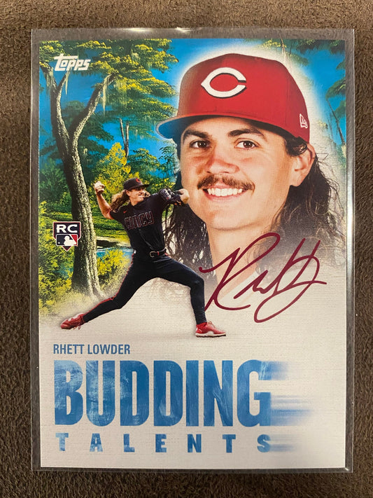 Rhett Lowder - 2025 Topps Bob Ross - Budding Talents - Reds