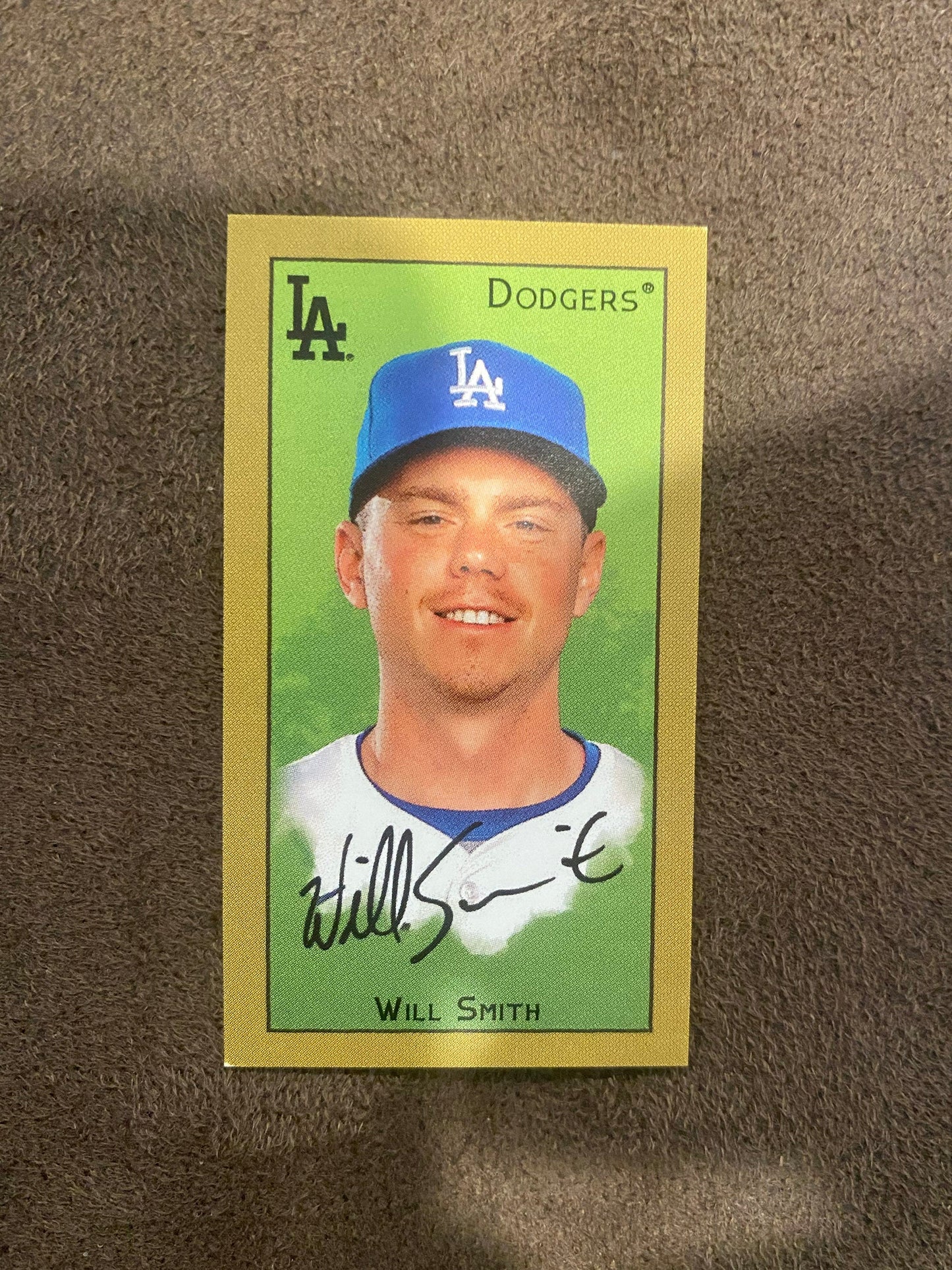 Will Smith - 2025 Topps T205 Mini - Blank Back SSP (**Corner Whiting**) - Dodgers