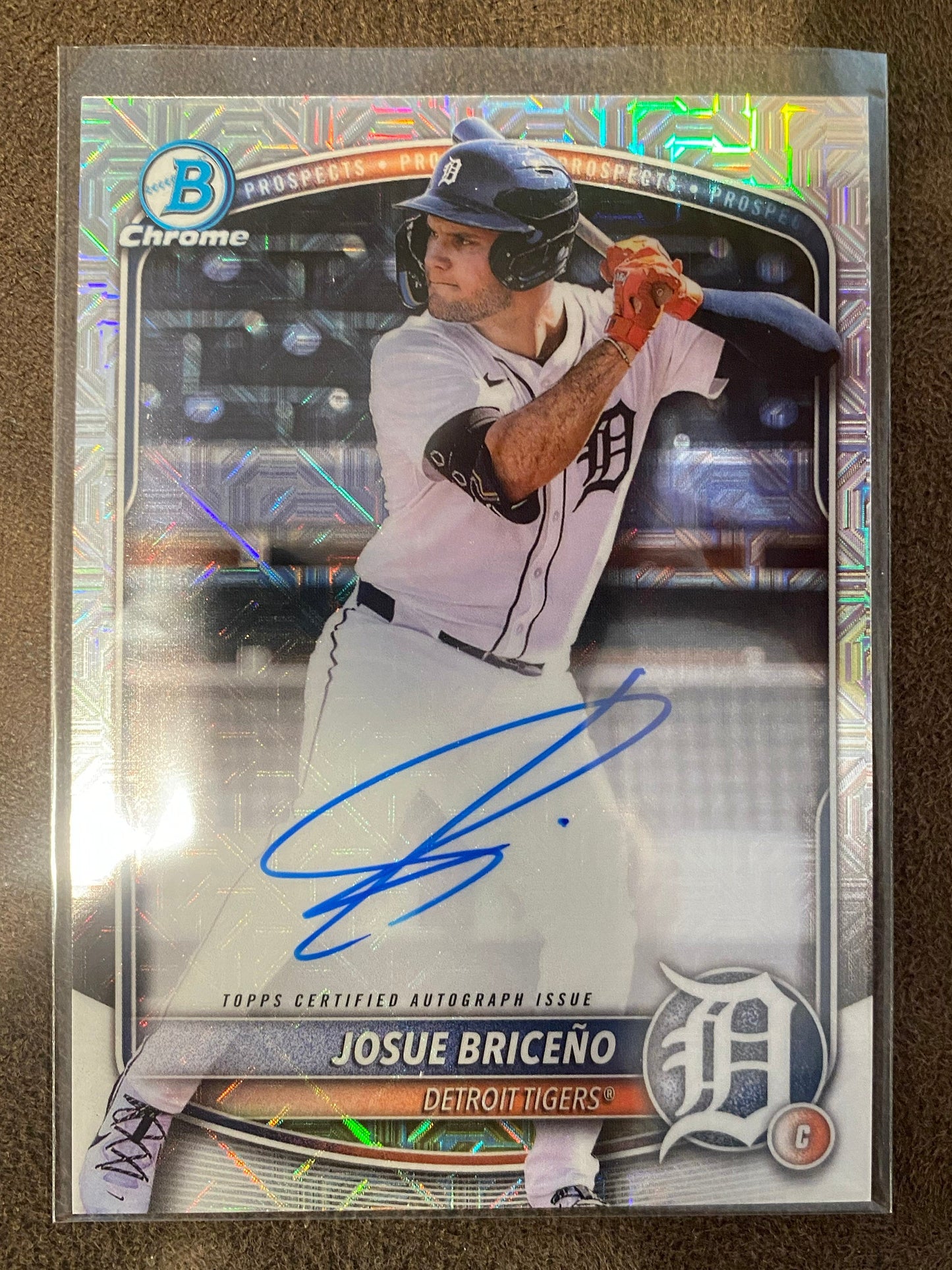 Josue Briceno - 2025 Bowman Chrome - Mojo AUTO - Tigers
