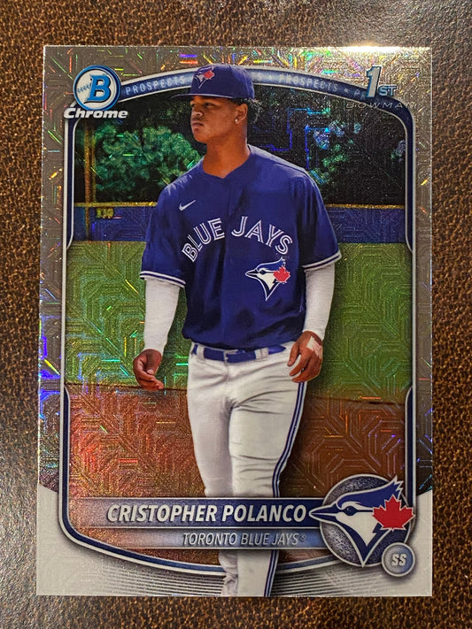 Cristopher Polanco - 2025 Bowman Chrome - 1st Mojo - Blue Jays