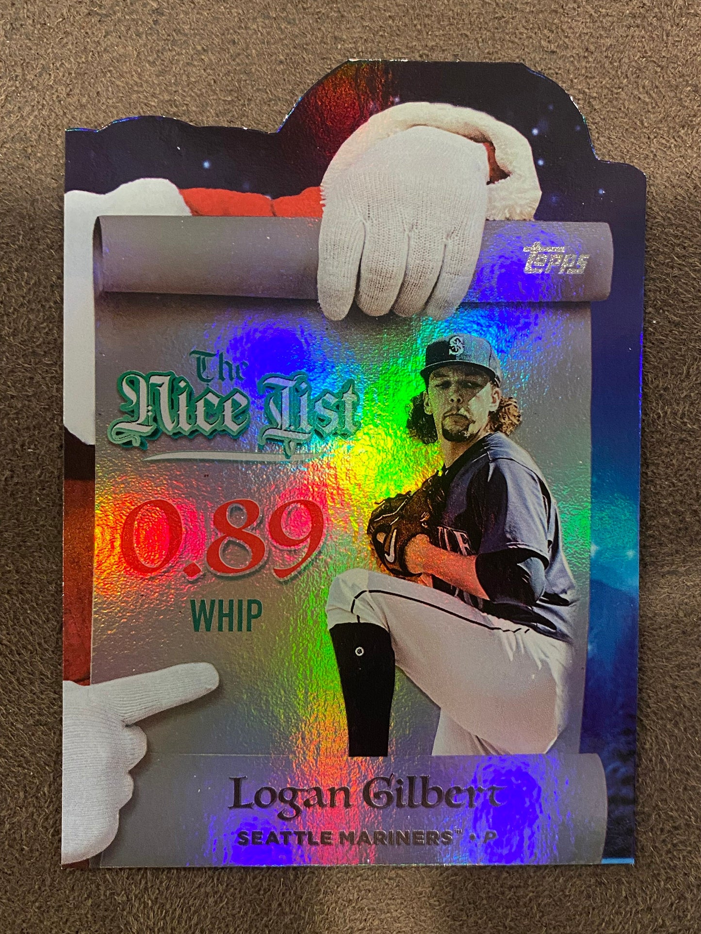 Logan Gilbert - 2025 Topps Holiday - The Nice List - Mariners