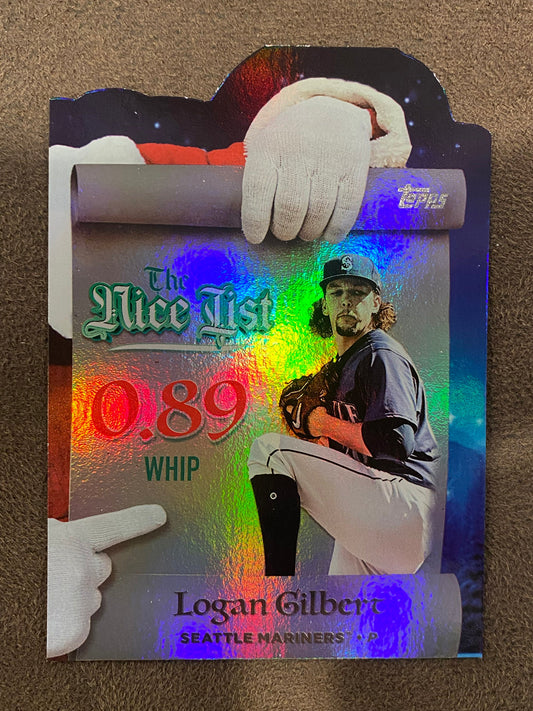 Logan Gilbert - 2025 Topps Holiday - The Nice List - Mariners
