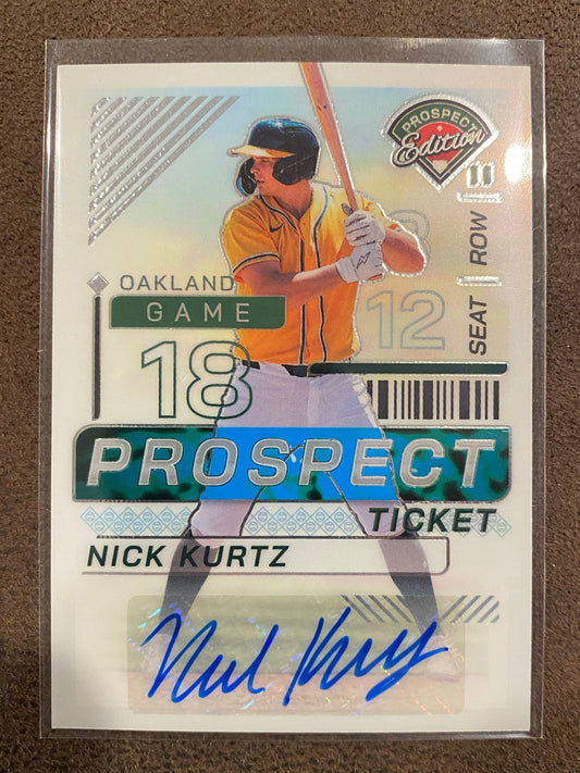 Nick Kurtz - 2024 Panini Prospect - AUTO - Athletics