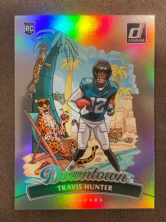 Travis Hunter - 2025 Panini Donruss - Rookie Downtown SSP - Jaguars