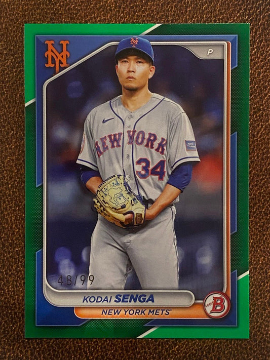 Kodai Senga - 2024 Bowman - Green /99 - Mets