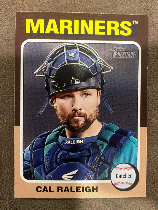 Cal Raleigh - 2024 Topps Heritage - Base - Mariners