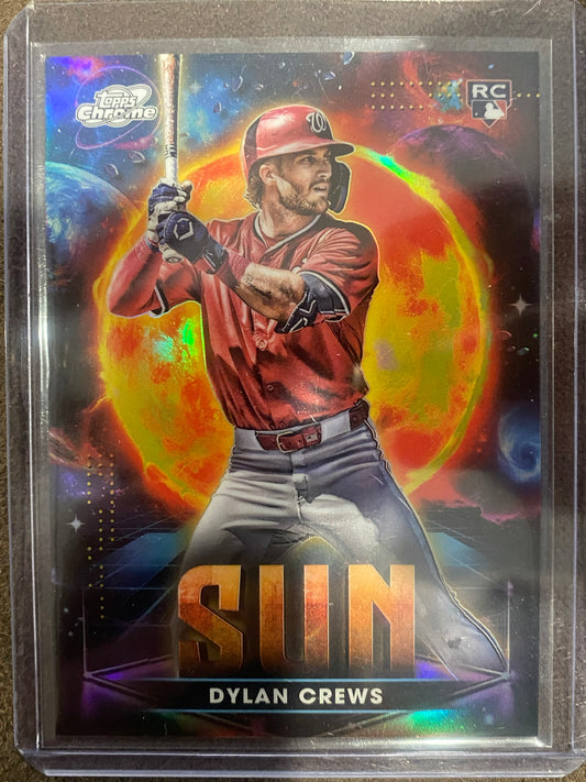 Dylan Crews - 2025 Topps Chrome Cosmic - Planetary Pursuit SUN SSP - Nationals