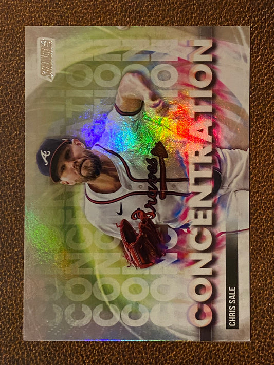 Chris Sale - 2025 Topps Stadium Club - Concentration Insert - Braves