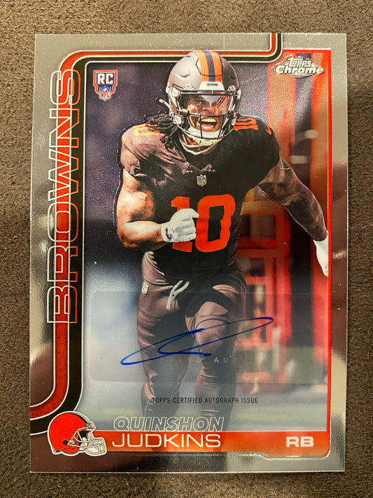 Quinshon Judkins - 2025 Topps Chrome - Rookie AUTO - Browns
